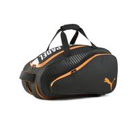 Sporttasche PUMA "NOVA ELITE Kleine 73L Padeltasche Unisex", Gr. B/H/T: 36cm x 34cm x 36cm onesize, schwarz, weiß heat fire orange, Taschen Sporttasche (95282742-0) schwarz, weiß heat fire orange
