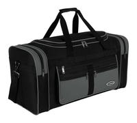 Sporttasche, Reisetasche und Fitnesstasche für Damen und Herren- Tainingstasche, Gym Bag (Grau, L 55 x B 25 x H 30 cm (ca.40 L))