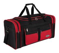 Sporttasche, Reisetasche und Fitnesstasche für Damen und Herren- Tainingstasche, Gym Bag (Rot, L 55 x B 25 x H 30 cm (ca.40 L))