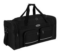 Sporttasche, Reisetasche und Fitnesstasche für Damen und Herren- Tainingstasche, Gym Bag (Schwarz, L 55 x B 25 x H 30 cm (ca.40 L))