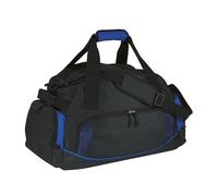 Sporttasche Universal Schwarz/Blau 56L Weekender Damen mit Schuhfach, 60x36x26cm – Reisetasche Herren mit Seitentaschen