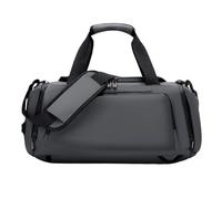 Sporttasche Wasserdicht Große Kapazität Gym Taschen Multifunktionale Männer Reise Gepäck Tasche Mit Schuh Casual Sport Trocken Nass Trennung Fitness Handtasche für Fitness Reisen Schwimmen Sport(Gray)