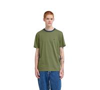 Sporttop ELEMENT "Icon Embroidery", Herren, Gr. M, grün (schwarzslate, grünolive), Obermaterial: 100% Baumwolle., Tops Shirt T-Shirt (75622619-M) schwarzslate, grünolive