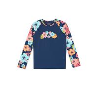 Sporttop ROXY "Morning Flower", Mädchen, Gr. 7(121-126cm), mood indigo morning flowers tw, Obermaterial: 82% Polyester, 18% Elasthan., Tops Sporttop (16525635-7) mood indigo morning flowers tw