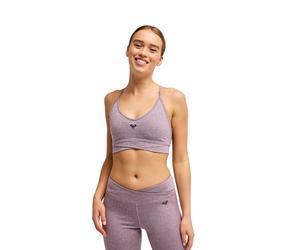 Sporttop ROXY "Rise & Vibe Crossed", Damen, Gr. XXL, lila (schwarzberry wine), Obermaterial: 53% Polyester, 35% Nylon, 12% Elasthan., Tops Sporttop (69679456-XXL) schwarzberry wine