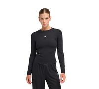 Sporttop ROXY "Rise & Vibe", Damen, Gr. L, schwarz (anthrazit), Obermaterial: 80% Polyester, 20% Elasthan., Tops Sporttop (15709919-L) anthrazit