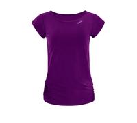 Sporttop WINSHAPE "AET130LS", Damen, Gr. XXL, lila (schwarz plum), 85% Polyester, 15% Elasthan, Rundhals, Tops Sporttop, Functional Soft and Light (79405502-XXL) schwarz plum
