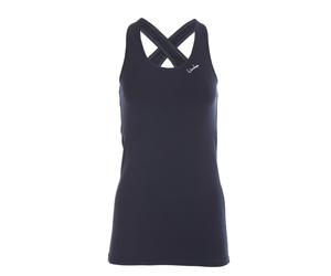 Sporttop WINSHAPE "Tanktop WVR32", Damen, Gr. L, blau (night blau), 90% Baumwolle, 10% Elasthan, Rundhals, Tops Sporttop, Drop Back Design (91001458-L) night blau