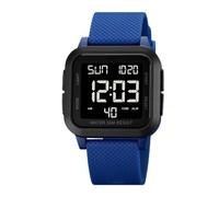 Sportuhr - ABS PU 25 x 4 x 1,1 cm | wasserdichte LED-Anzeige Hintergrundbeleuchtung | digitaler Chronograph wasserdicht leuchtende Uhr für Herren Outdoor-Abenteuer Fitness Tauchen Training