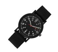 Sportuhr - Canvas-Armband, rund, leuchtendes Zifferblatt, Uhr für Herren, wasserabweisend, Outdoor-Armbanduhr für Camping, Wandern, leicht ablesbare Zahlen, langlebige, lässige Uhr, Freunde,