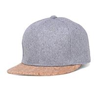 Sporty Classic Kork Snapback Cap mit geradem Shirm Cork (hellgrau)