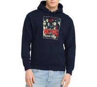 Spreadshirt AC/DC Bandlogo Bild Highway to Hell Album Unisex Hoodie, 4XL, Navy