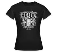 Spreadshirt AC/DC Logo Plug Me In Videoalbum Frauen T-Shirt, L, Schwarz