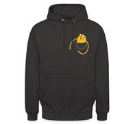 Spreadshirt Adventure Time Mit Finn Und Jake Brusttasche Unisex Hoodie, L, Anthrazit