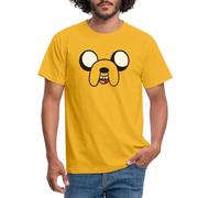 Spreadshirt Adventure Time Mit Finn Und Jake Jake Kostüm Karneval Männer T-Shirt, 3XL, Gelb