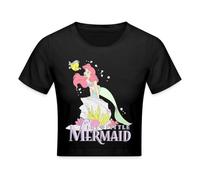 Spreadshirt Arielle Die Kleine Meerjungfrau Auf Fels Crop Top