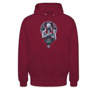 Spreadshirt Assassin's Creed Ezio Auditore Da Firenze Portrait Unisex Hoodie, M, Bordeaux