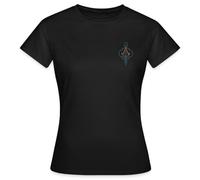 Spreadshirt Assassin's Creed Mirage Symbol Schlüssel Und Dolch Frauen T-Shirt, M, Schwarz