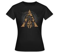 Spreadshirt Assassin's Creed Odyssey Symbol Gold Frauen T-Shirt, L, Schwarz