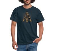 Spreadshirt Assassin's Creed Odyssey Symbol Gold Männer T-Shirt, L, Navy