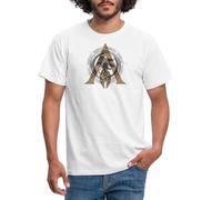 Spreadshirt Assassin's Creed Odyssey Symbol Gold Männer T-Shirt, M, Weiß