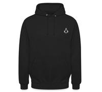 Spreadshirt Assassin's Creed Offizielles Logo Bestickt Unisex Hoodie, 3XL, Schwarz