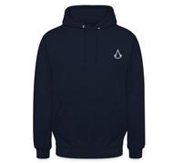 Spreadshirt Assassin's Creed Offizielles Logo Bestickt Unisex Hoodie, XL, Navy