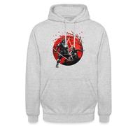 Spreadshirt Assassin's Creed Shadows Naoe Und Yasuke Unisex Hoodie, S, Hellgrau meliert