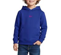 Spreadshirt Barbie Logo Klein Stick Kinder Premium Hoodie, 110/116 (4 Jahre), Royalblau