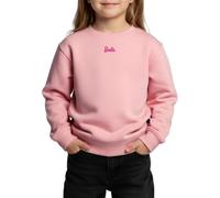 Spreadshirt Barbie Logo Klein Stick Regular FIT Kinder/Teenager Premium Bio Crew Neck, 98/104 (2 Jahre), Rosa