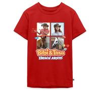 Spreadshirt Bibi & Tina Einfach Anders Collage Teenager Premium T-Shirt, 158/164 (12 Jahre), Rot