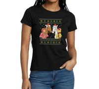 Spreadshirt Bibi und Tina Amadeus Sabrina Weihnachts-Design Frauen T-Shirt, L, Schwarz