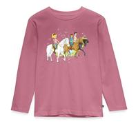 Spreadshirt Bibi Und Tina Ausritt Mit Alexander Falkenstein Kinder Premium Langarmshirt, 98/104 (2 Jahre), Mauve