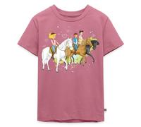 Spreadshirt Bibi Und Tina Ausritt Mit Alexander Falkenstein Kinder Premium T-Shirt, 122/128 (6 Jahre), Mauve