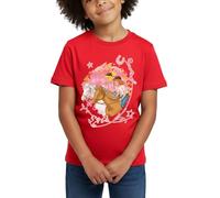 Spreadshirt Bibi Und Tina Wettreiten Im Wald Kinder T-Shirt, 122/128 (7-8 Jahre), Rot