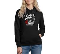 Spreadshirt Bonnie & Clyde Kostüm Partnerlook Partneroutfit Pärchen Bonnie Damen Hoodie, XL, Schwarz