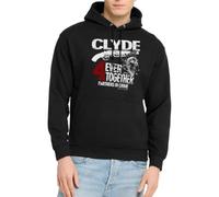 Spreadshirt Bonnie & Clyde Kostüm Partnerlook Partneroutfit Pärchen Clyde Unisex Hoodie, XL, Schwarz