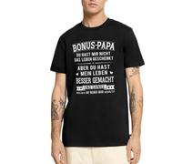 Spreadshirt Bonus Papa Vatertag Statement Männer Premium T-Shirt, XL, Schwarz
