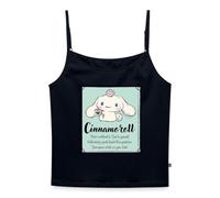 Spreadshirt Cinnamoroll Just Be Yourself Frauen Premium Organic Top mit Spaghettiträgern, XL, Navy