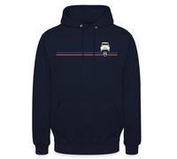 Spreadshirt Citroën 2CV Ente Streifen Logo Unisex Hoodie, 3XL, Navy
