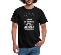 Spreadshirt DC Comics Batman Always Be Yourself Spruch Männer T-Shirt, 3XL, Schwarz