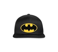 Spreadshirt DC Comics Batman Logo Schwarze Fledermaus Klassisch Snapback Cap, One Size, Schwarz/Schwarz