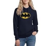 Spreadshirt DC Comics Batman Logo Used Look Karneval Damen Hoodie