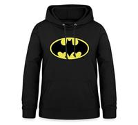 Spreadshirt DC Comics Batman Original Logo Damen Hoodie, XXL, Schwarz