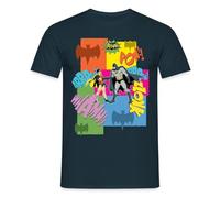 Spreadshirt DC Comics Batman Robin Duo Männer T-Shirt, S, Navy
