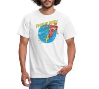 Spreadshirt DC Comics Justice League The Flash Männer T-Shirt, XXL, Weiß
