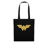 Spreadshirt DC Comics Justice League Wonder Woman Stoffbeutel, One size, Schwarz