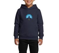 Spreadshirt DC Comics Originals Batman Umriss Neonröhre Kinder Premium Hoodie, 110/116 (4 Jahre), Navy