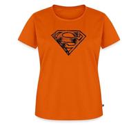 Spreadshirt DC Comics Superman Logo Gezeichnet Frauen Premium T-Shirt, L, Orange