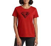 Spreadshirt DC Comics Superman Logo Gezeichnet Frauen Premium T-Shirt, S, Rot